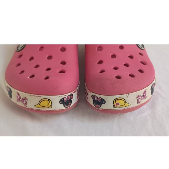Minnie Mouse Disney Pink Crocs Clogs Size C12 - Picture 3 of 10